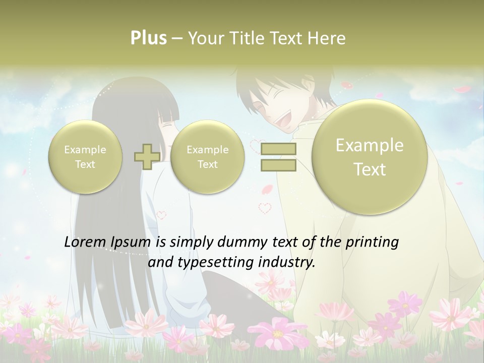 A Couple Of People Standing Next To Each Other PowerPoint Template