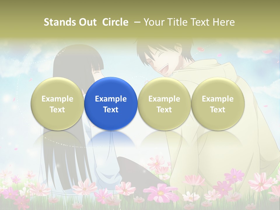 A Couple Of People Standing Next To Each Other PowerPoint Template