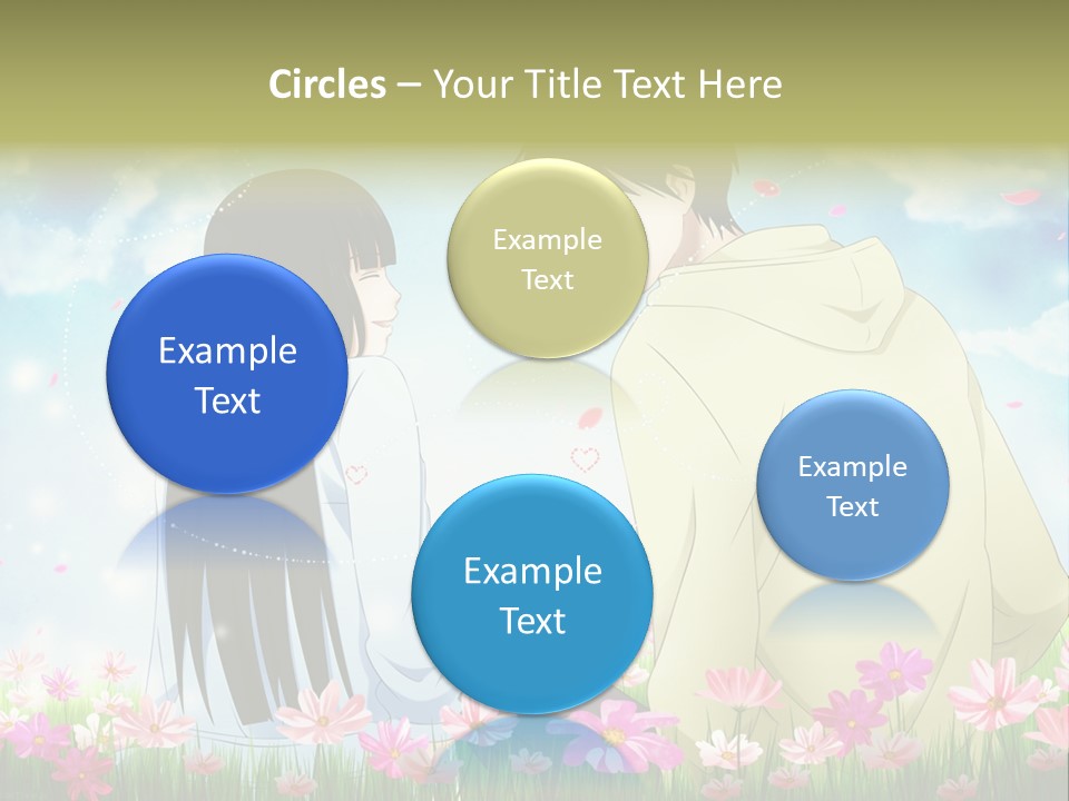 A Couple Of People Standing Next To Each Other PowerPoint Template