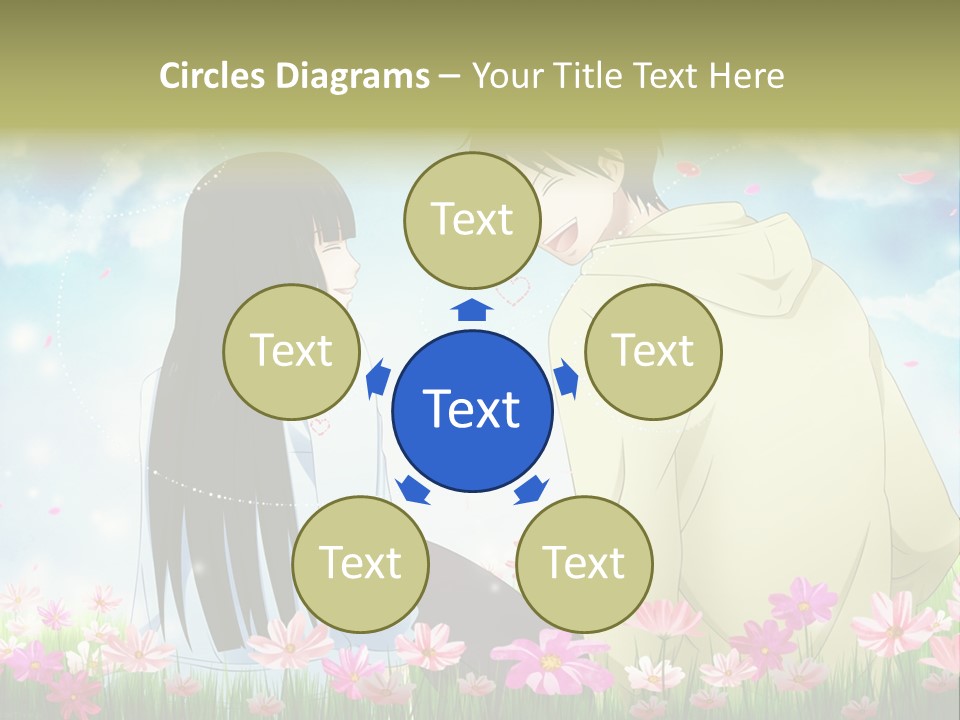 A Couple Of People Standing Next To Each Other PowerPoint Template