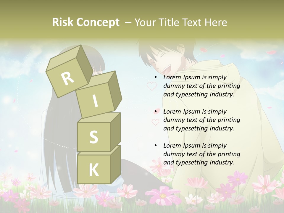 A Couple Of People Standing Next To Each Other PowerPoint Template