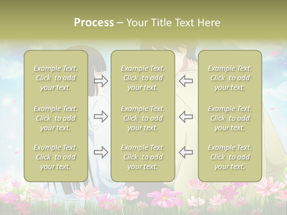A Couple Of People Standing Next To Each Other PowerPoint Template