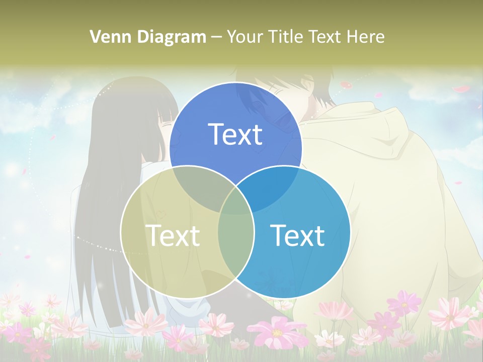 A Couple Of People Standing Next To Each Other PowerPoint Template