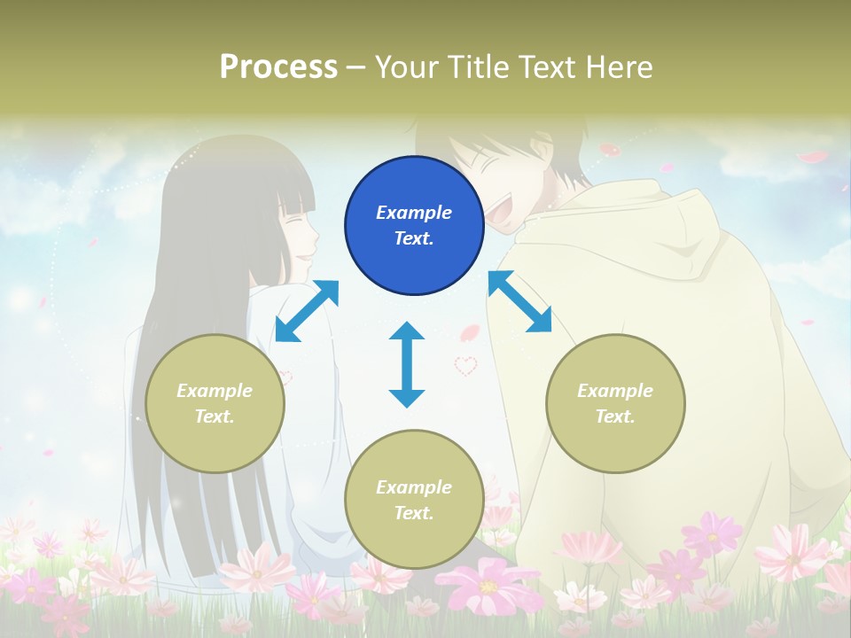 A Couple Of People Standing Next To Each Other PowerPoint Template