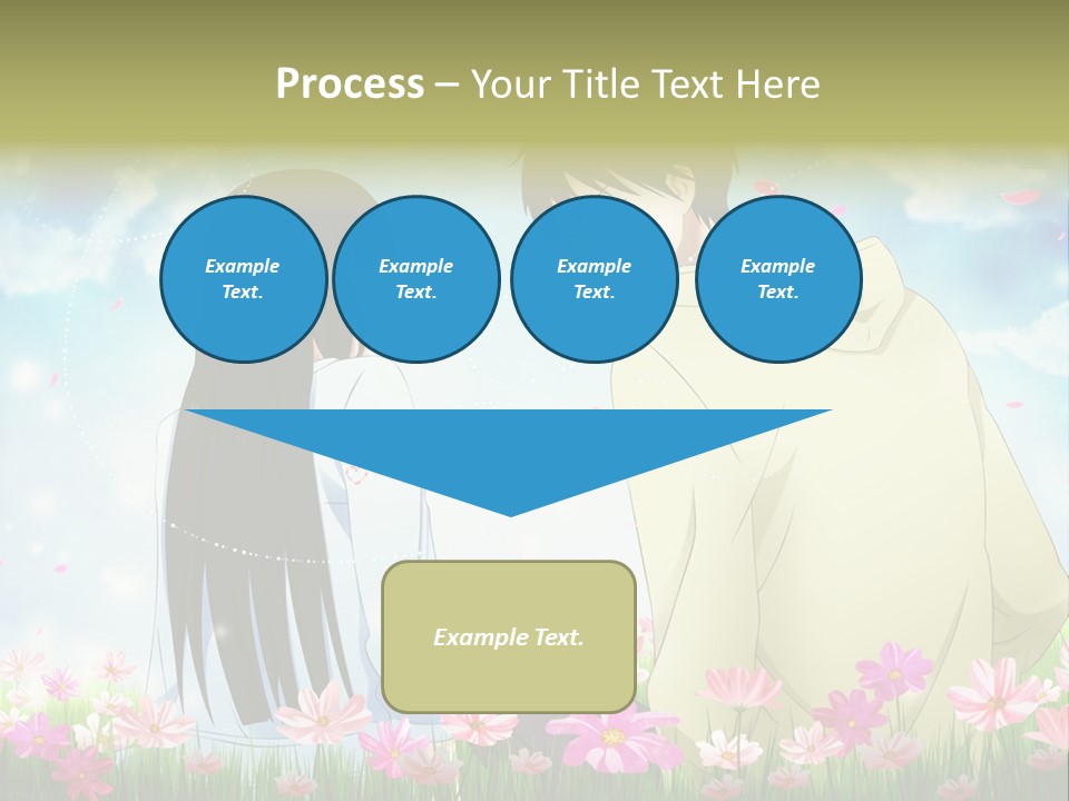 A Couple Of People Standing Next To Each Other PowerPoint Template