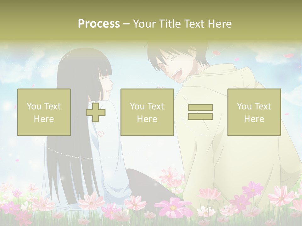 A Couple Of People Standing Next To Each Other PowerPoint Template