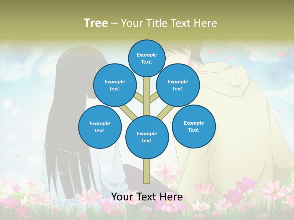 A Couple Of People Standing Next To Each Other PowerPoint Template
