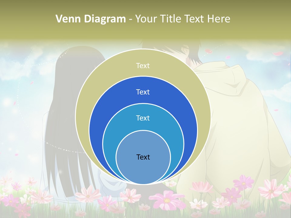 A Couple Of People Standing Next To Each Other PowerPoint Template