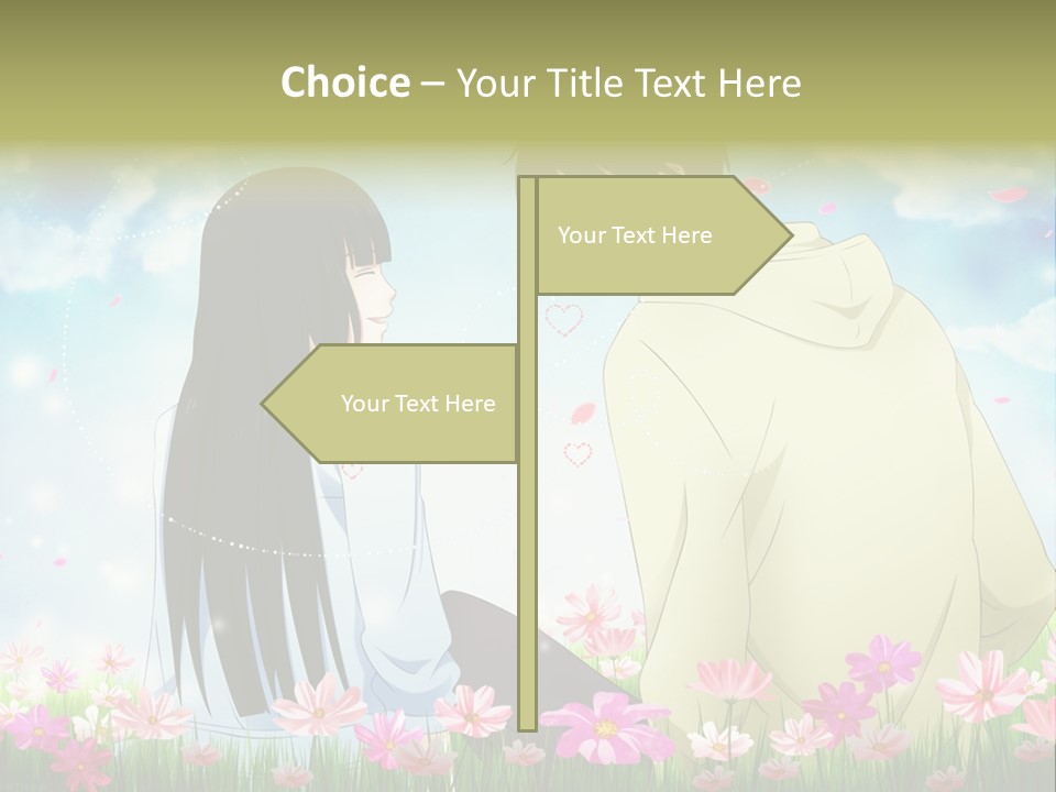 A Couple Of People Standing Next To Each Other PowerPoint Template