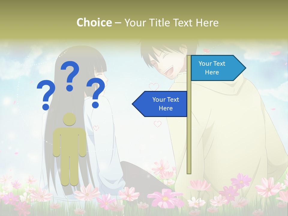 A Couple Of People Standing Next To Each Other PowerPoint Template