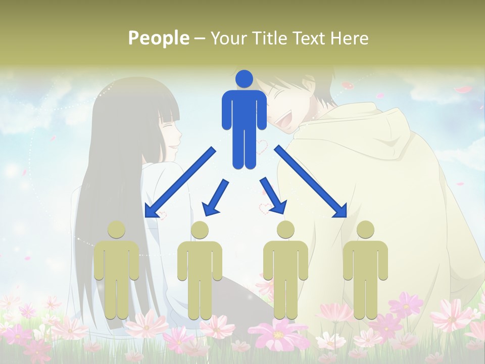 A Couple Of People Standing Next To Each Other PowerPoint Template