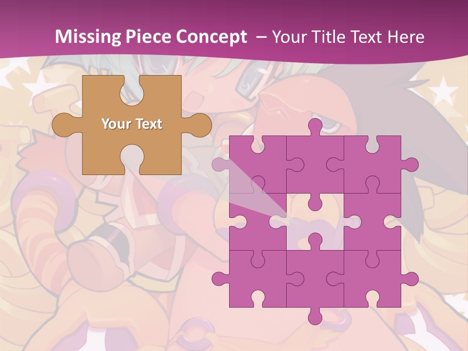 A Cartoon Character Holding A Stuffed Animal On A Purple Background PowerPoint Template