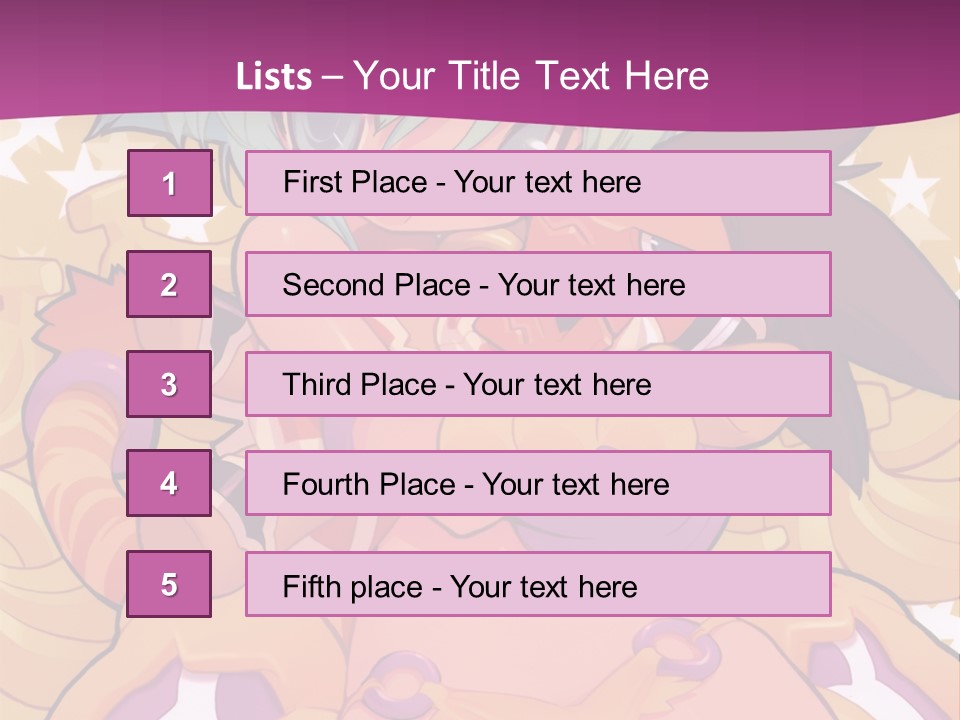 A Cartoon Character Holding A Stuffed Animal On A Purple Background PowerPoint Template