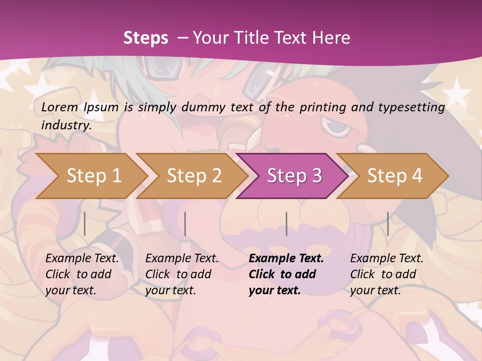 A Cartoon Character Holding A Stuffed Animal On A Purple Background PowerPoint Template