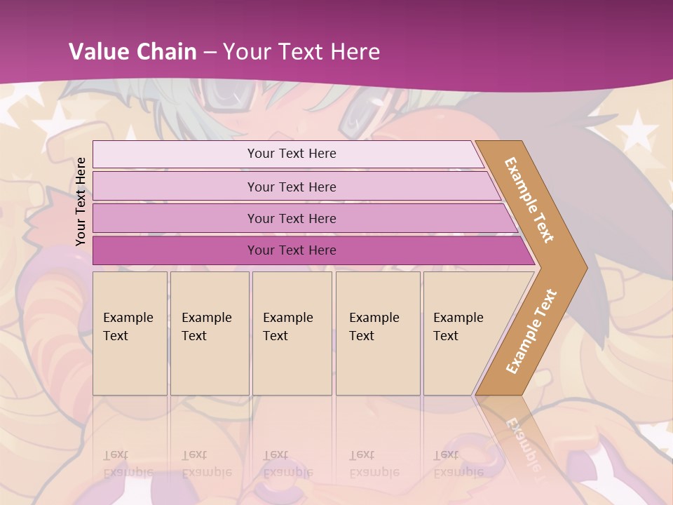 A Cartoon Character Holding A Stuffed Animal On A Purple Background PowerPoint Template