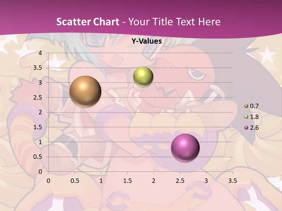 A Cartoon Character Holding A Stuffed Animal On A Purple Background PowerPoint Template