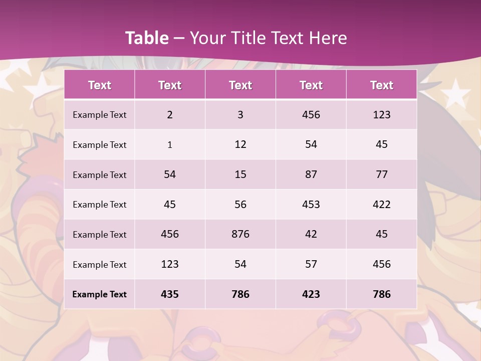 A Cartoon Character Holding A Stuffed Animal On A Purple Background PowerPoint Template