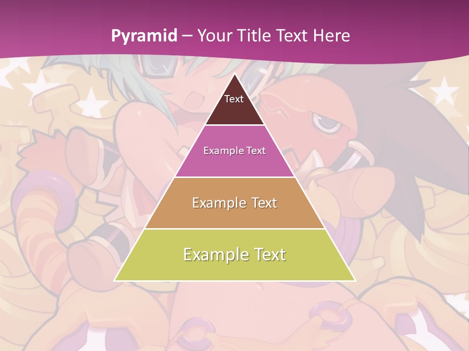 A Cartoon Character Holding A Stuffed Animal On A Purple Background PowerPoint Template