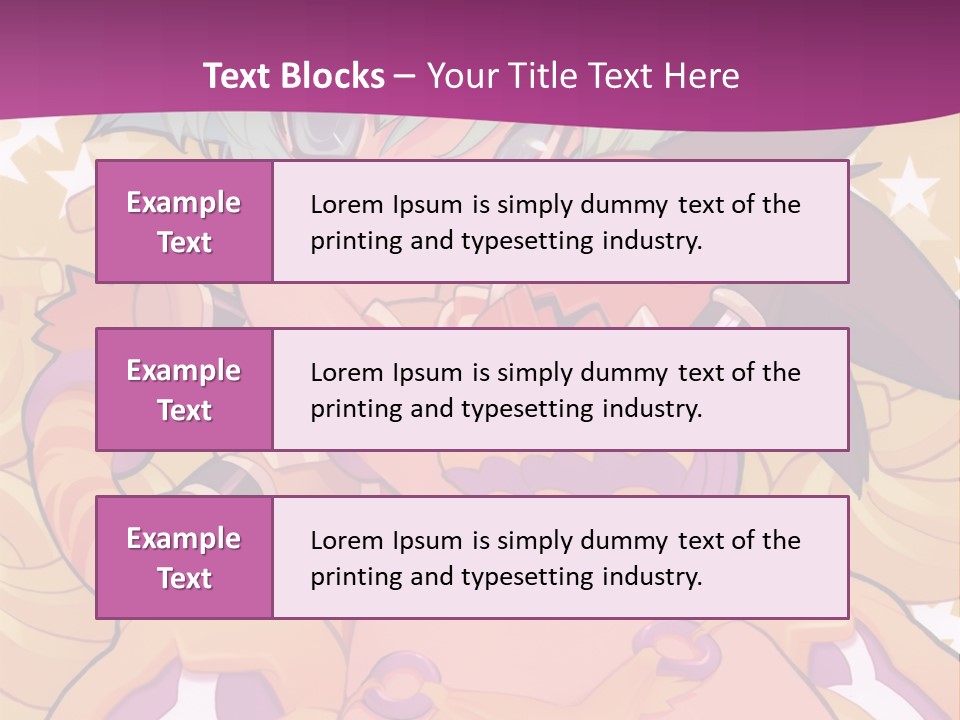 A Cartoon Character Holding A Stuffed Animal On A Purple Background PowerPoint Template