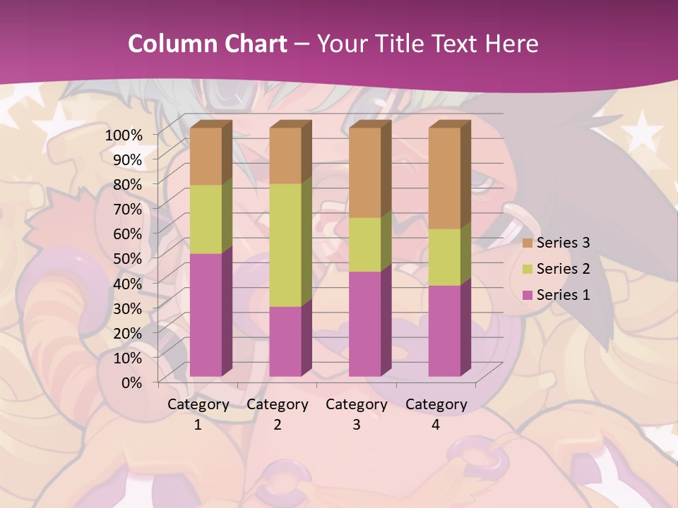 A Cartoon Character Holding A Stuffed Animal On A Purple Background PowerPoint Template