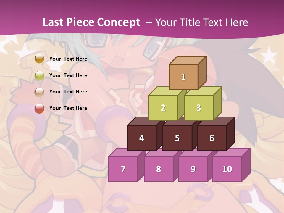 A Cartoon Character Holding A Stuffed Animal On A Purple Background PowerPoint Template