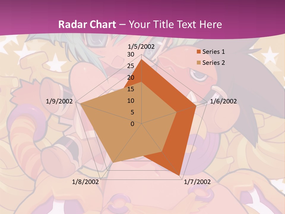 A Cartoon Character Holding A Stuffed Animal On A Purple Background PowerPoint Template