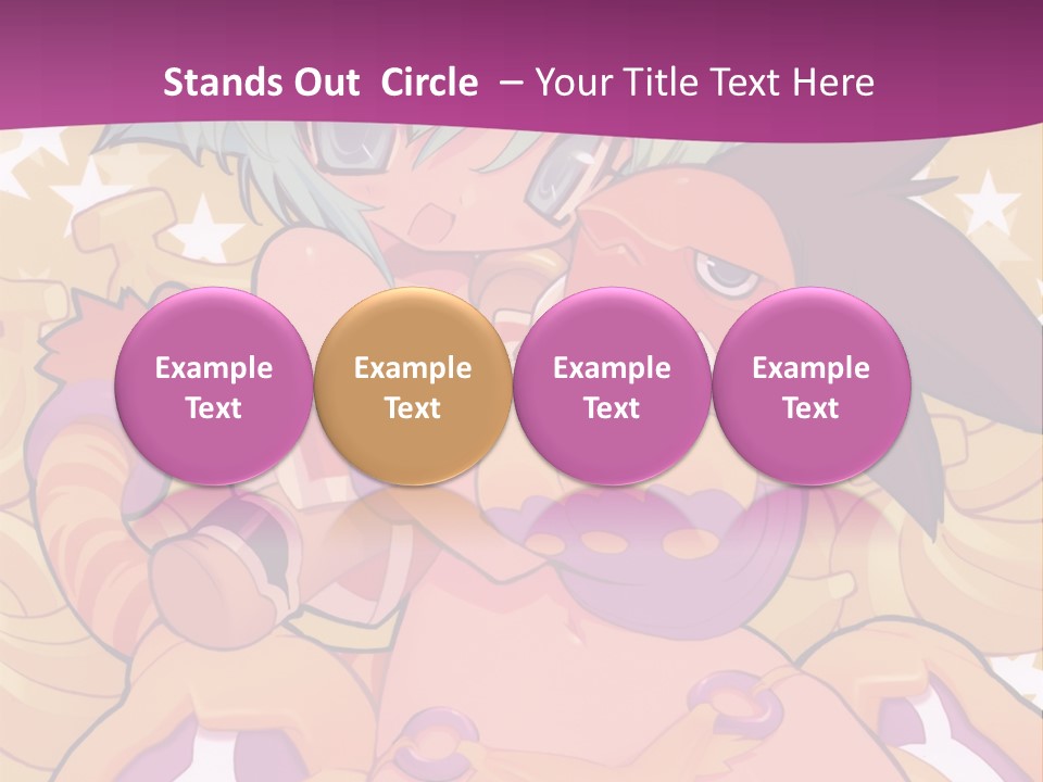 A Cartoon Character Holding A Stuffed Animal On A Purple Background PowerPoint Template