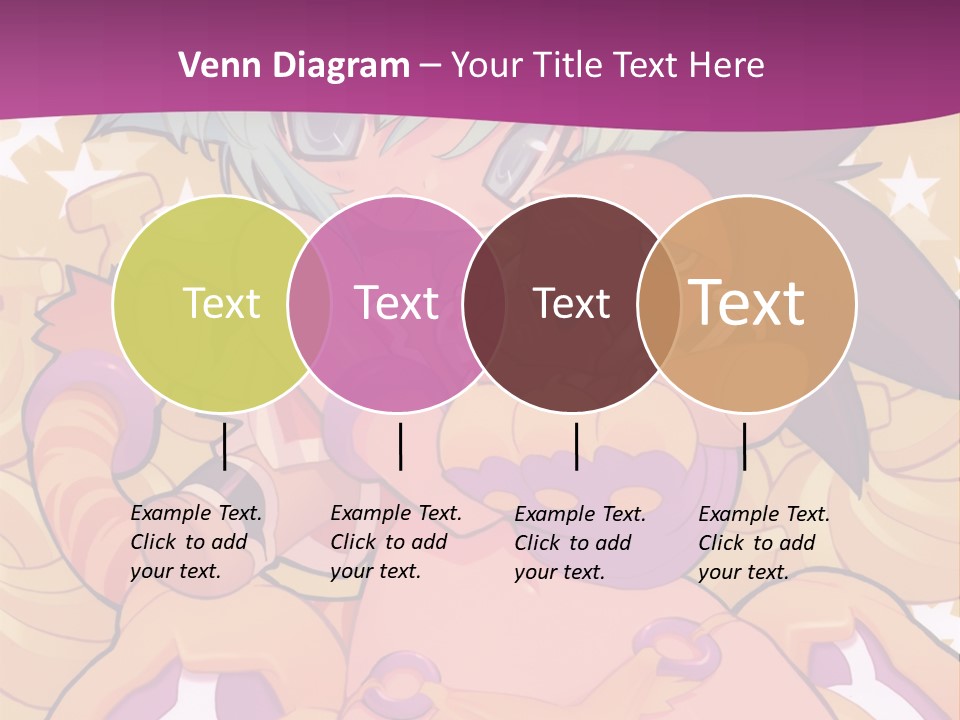 A Cartoon Character Holding A Stuffed Animal On A Purple Background PowerPoint Template