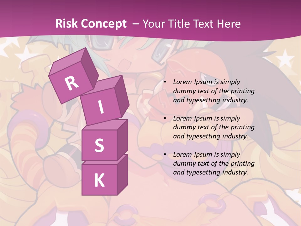 A Cartoon Character Holding A Stuffed Animal On A Purple Background PowerPoint Template