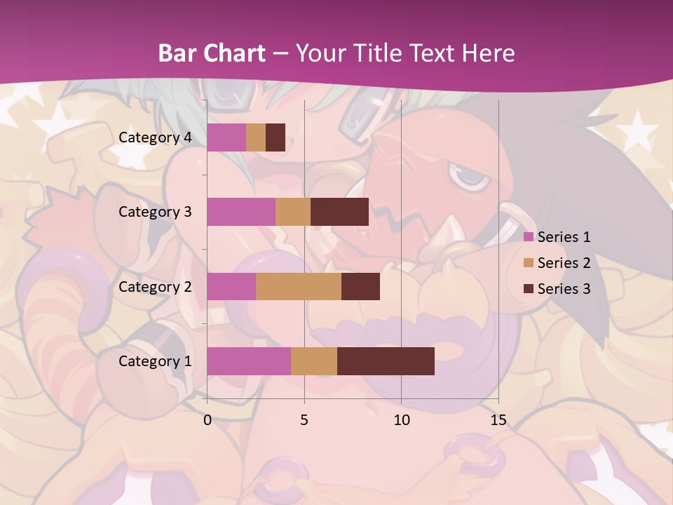 A Cartoon Character Holding A Stuffed Animal On A Purple Background PowerPoint Template