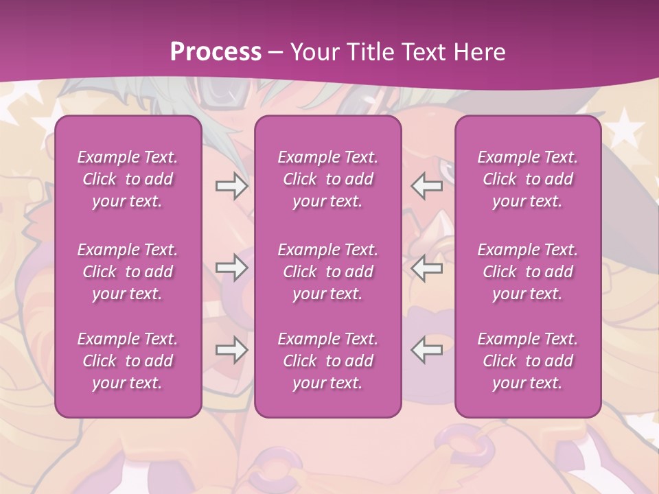 A Cartoon Character Holding A Stuffed Animal On A Purple Background PowerPoint Template