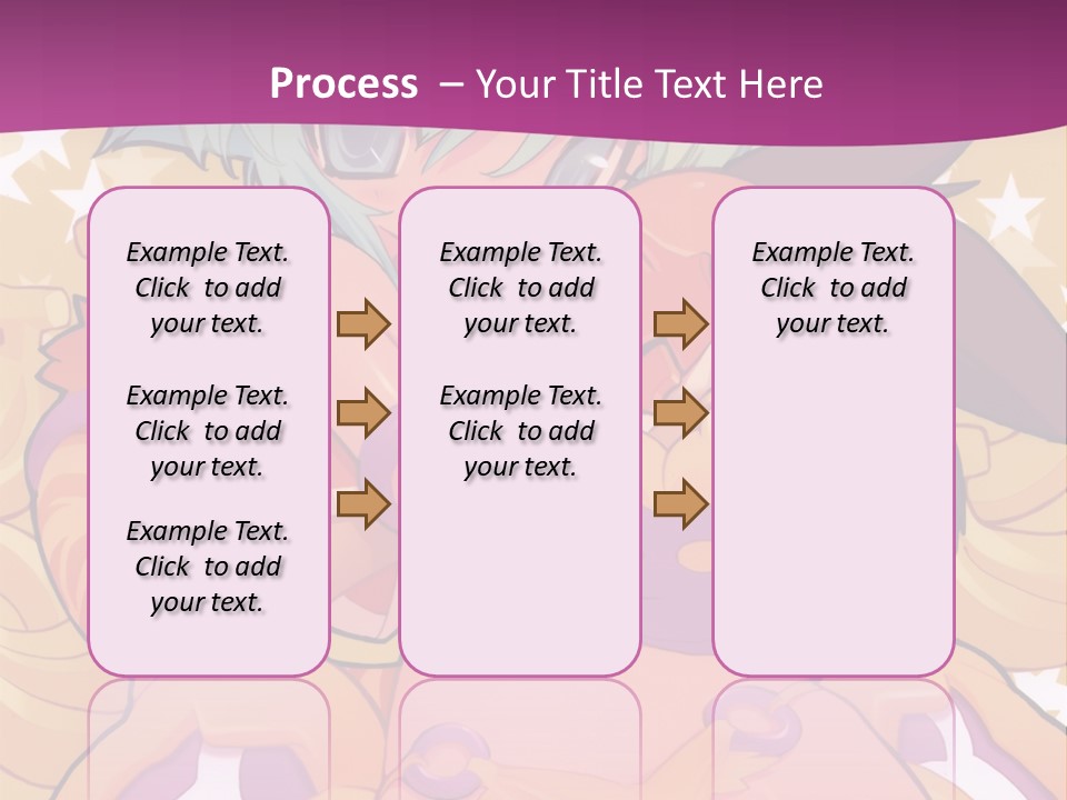 A Cartoon Character Holding A Stuffed Animal On A Purple Background PowerPoint Template