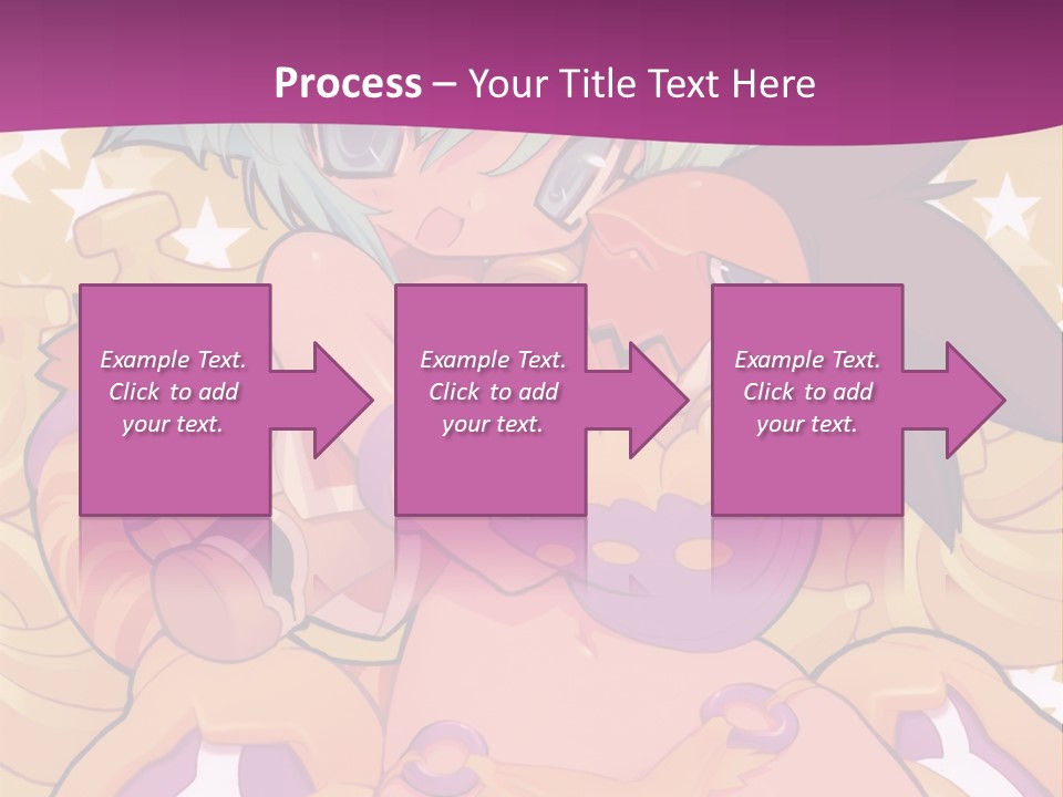 A Cartoon Character Holding A Stuffed Animal On A Purple Background PowerPoint Template