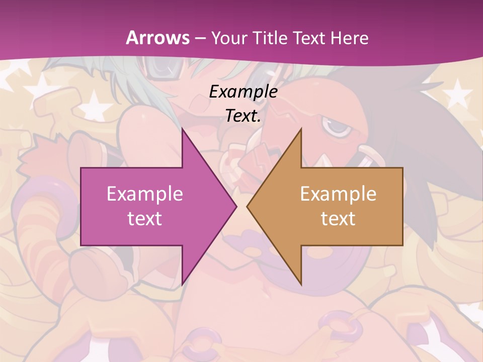 A Cartoon Character Holding A Stuffed Animal On A Purple Background PowerPoint Template