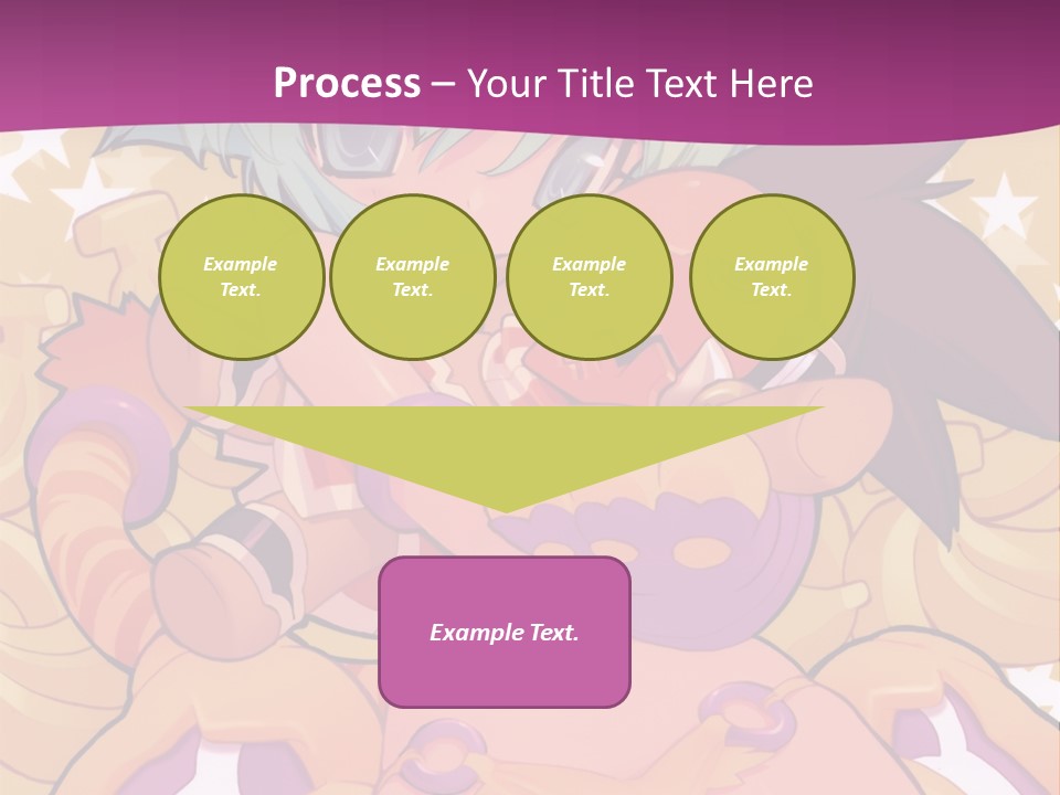 A Cartoon Character Holding A Stuffed Animal On A Purple Background PowerPoint Template