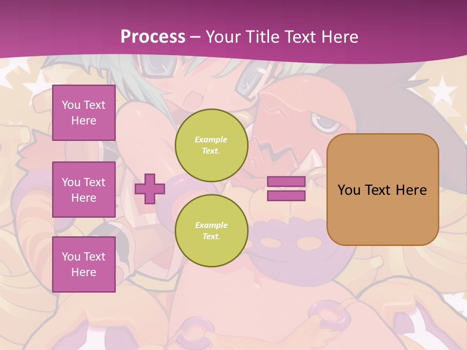 A Cartoon Character Holding A Stuffed Animal On A Purple Background PowerPoint Template