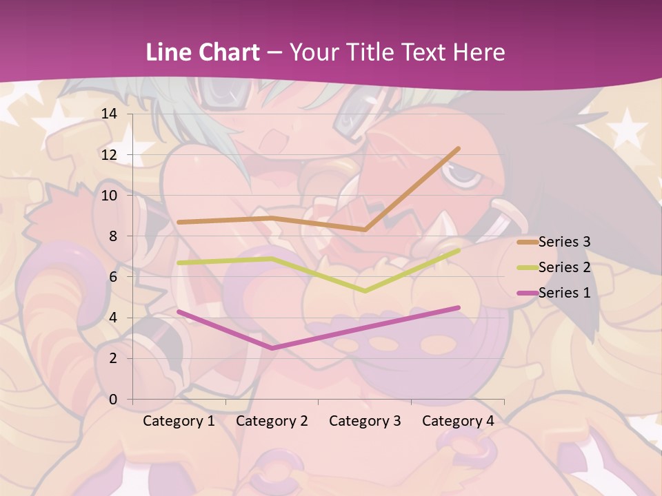 A Cartoon Character Holding A Stuffed Animal On A Purple Background PowerPoint Template
