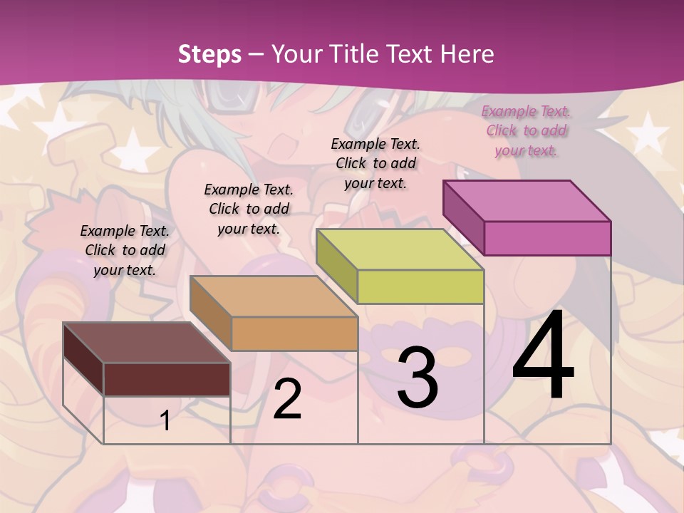 A Cartoon Character Holding A Stuffed Animal On A Purple Background PowerPoint Template