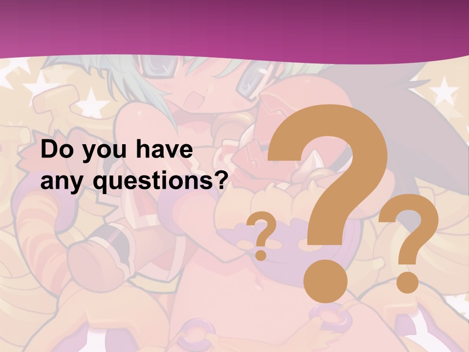 A Cartoon Character Holding A Stuffed Animal On A Purple Background PowerPoint Template