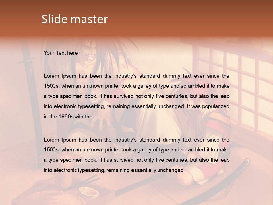 A Man And A Woman Sitting On A Floor Next To Each Other PowerPoint Template