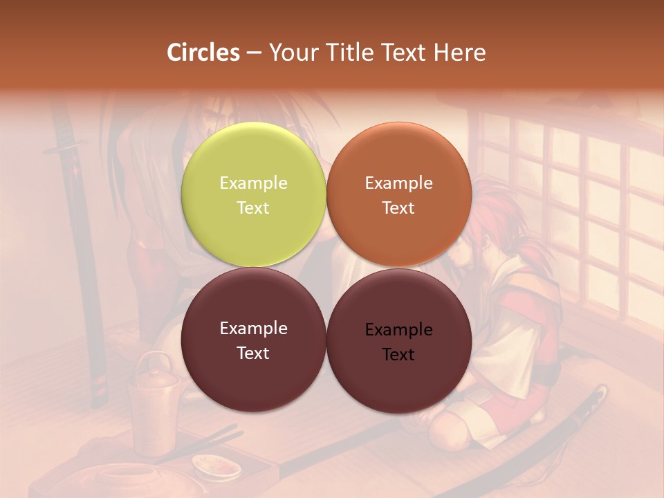 A Man And A Woman Sitting On A Floor Next To Each Other PowerPoint Template