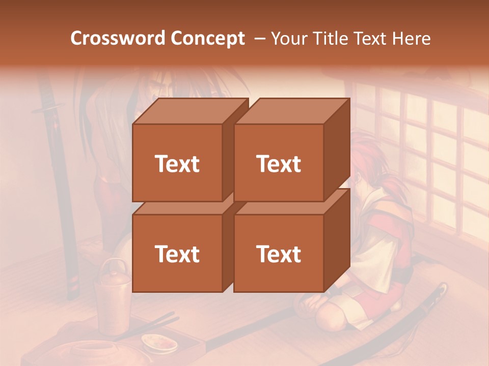 A Man And A Woman Sitting On A Floor Next To Each Other PowerPoint Template