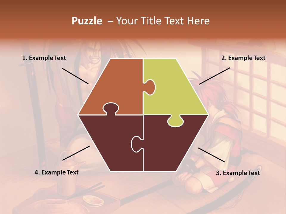 A Man And A Woman Sitting On A Floor Next To Each Other PowerPoint Template