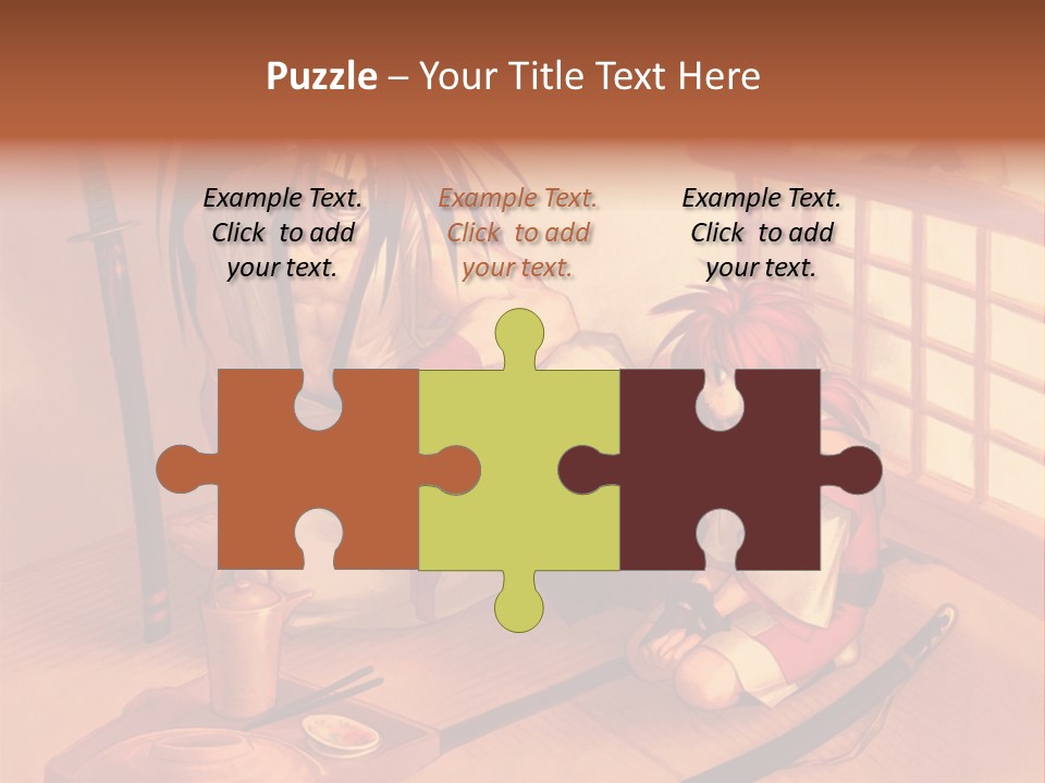 A Man And A Woman Sitting On A Floor Next To Each Other PowerPoint Template