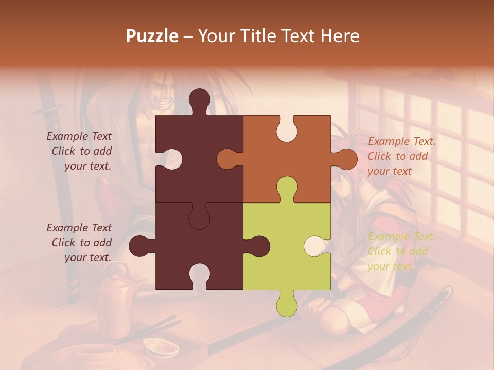 A Man And A Woman Sitting On A Floor Next To Each Other PowerPoint Template