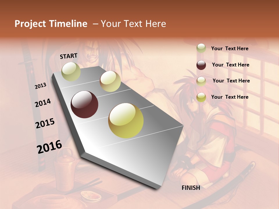 A Man And A Woman Sitting On A Floor Next To Each Other PowerPoint Template