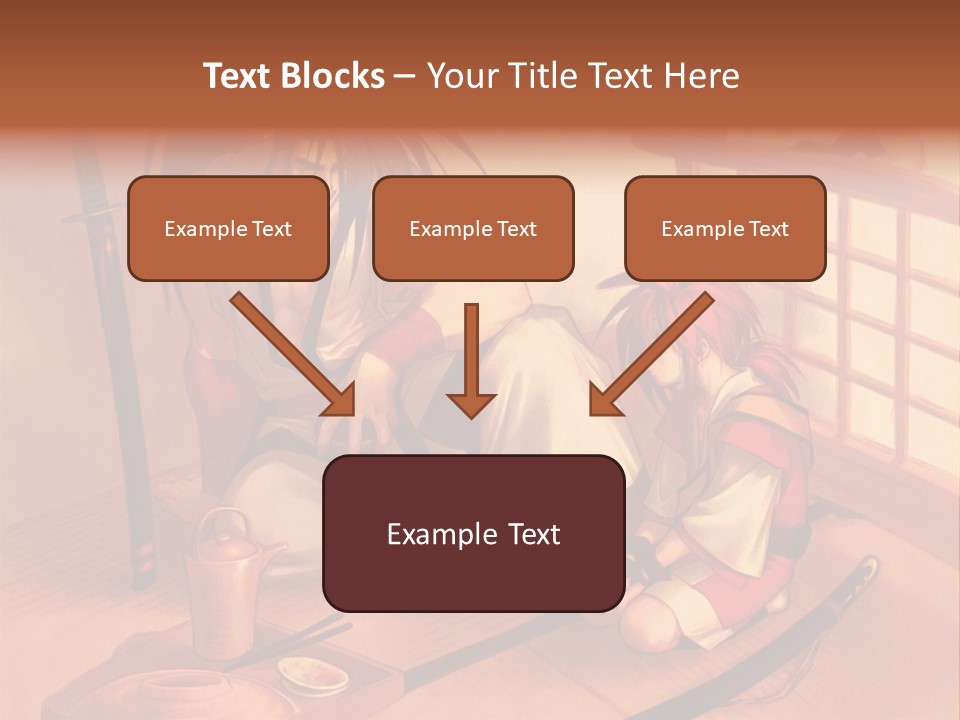 A Man And A Woman Sitting On A Floor Next To Each Other PowerPoint Template