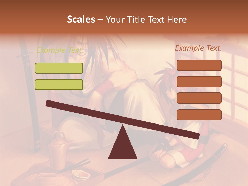 A Man And A Woman Sitting On A Floor Next To Each Other PowerPoint Template