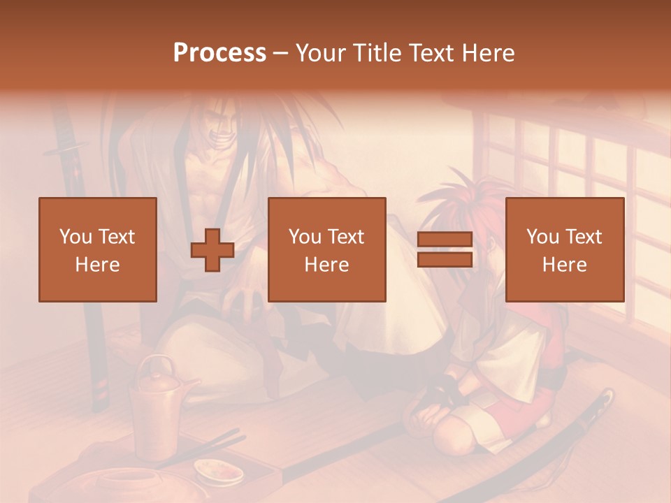 A Man And A Woman Sitting On A Floor Next To Each Other PowerPoint Template