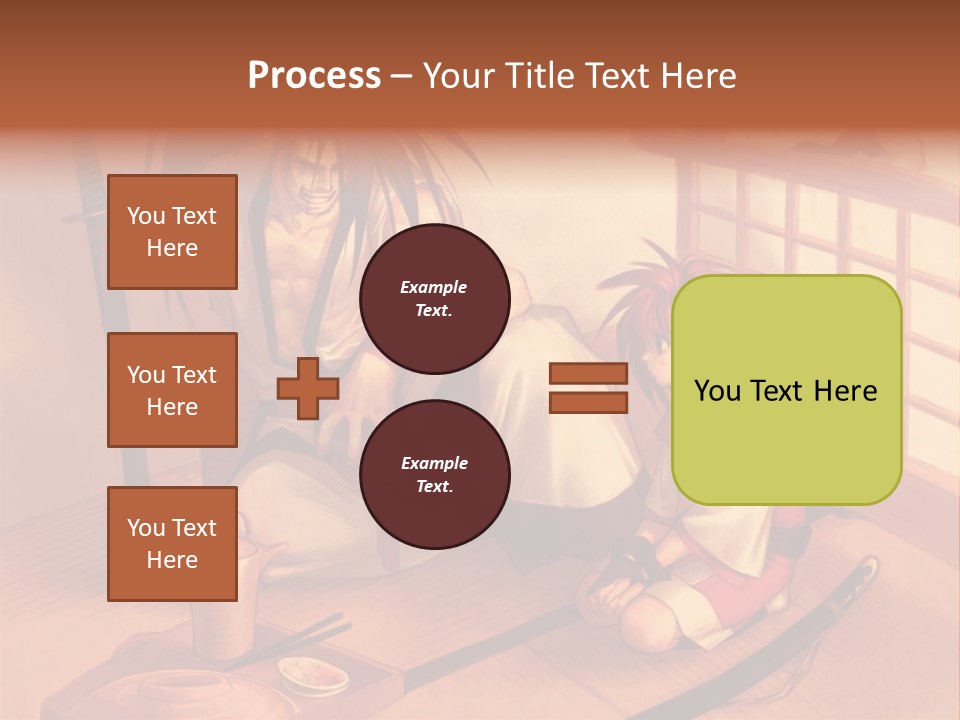 A Man And A Woman Sitting On A Floor Next To Each Other PowerPoint Template